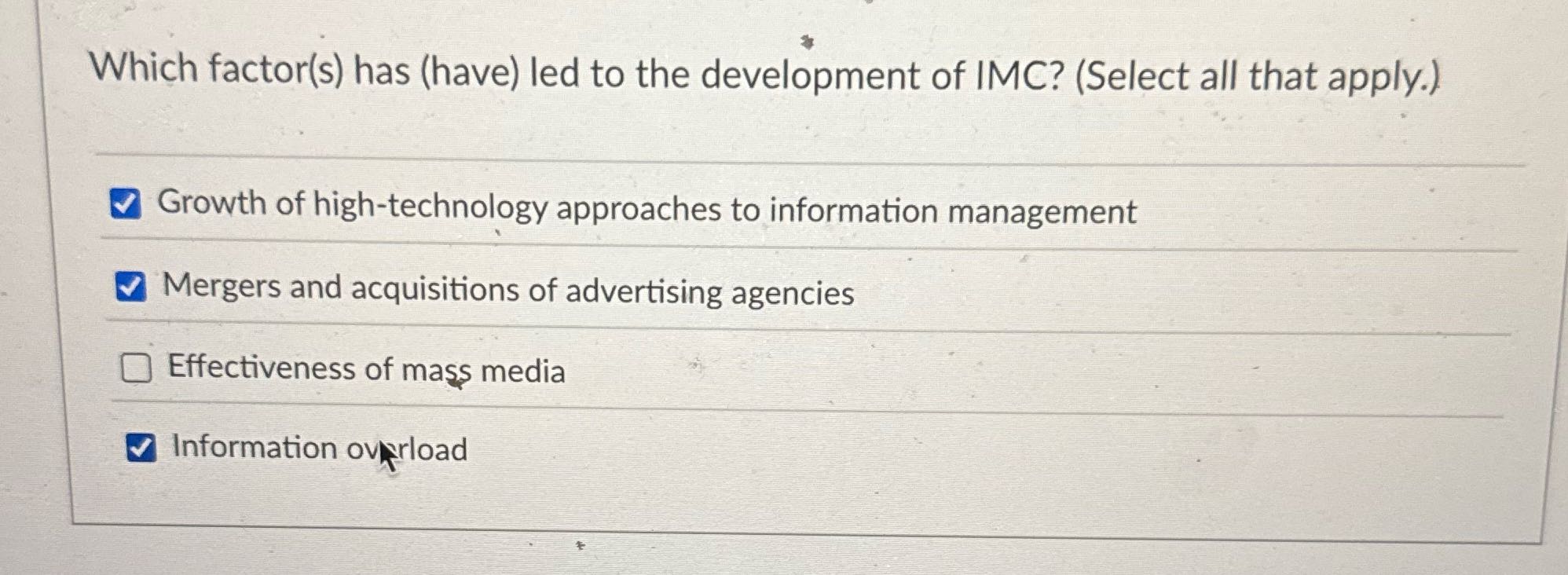 Which factor(s) has (have) led to the development