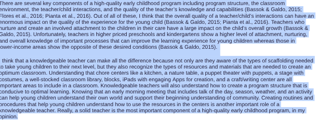 write a short paragraph commenting on There are