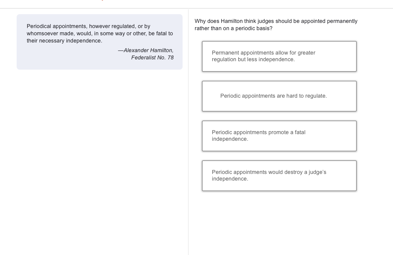 answer Periodical appointments, however