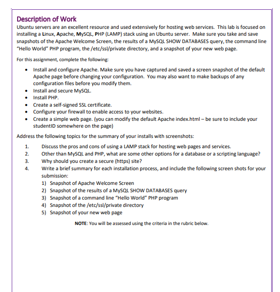 please show steps on how to complete assignment
