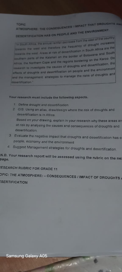 Introduction define drought and desertification .