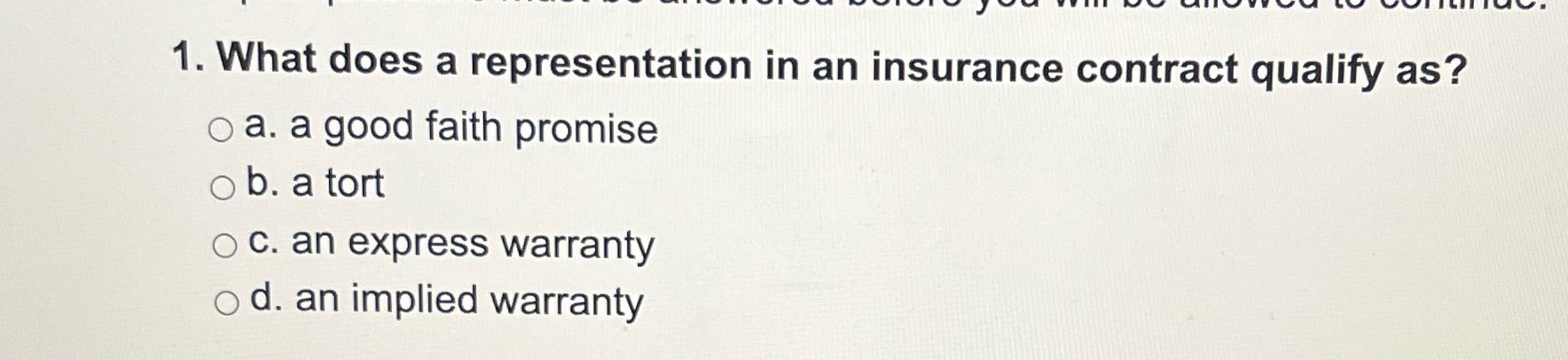 answer 1. What does a representation in an