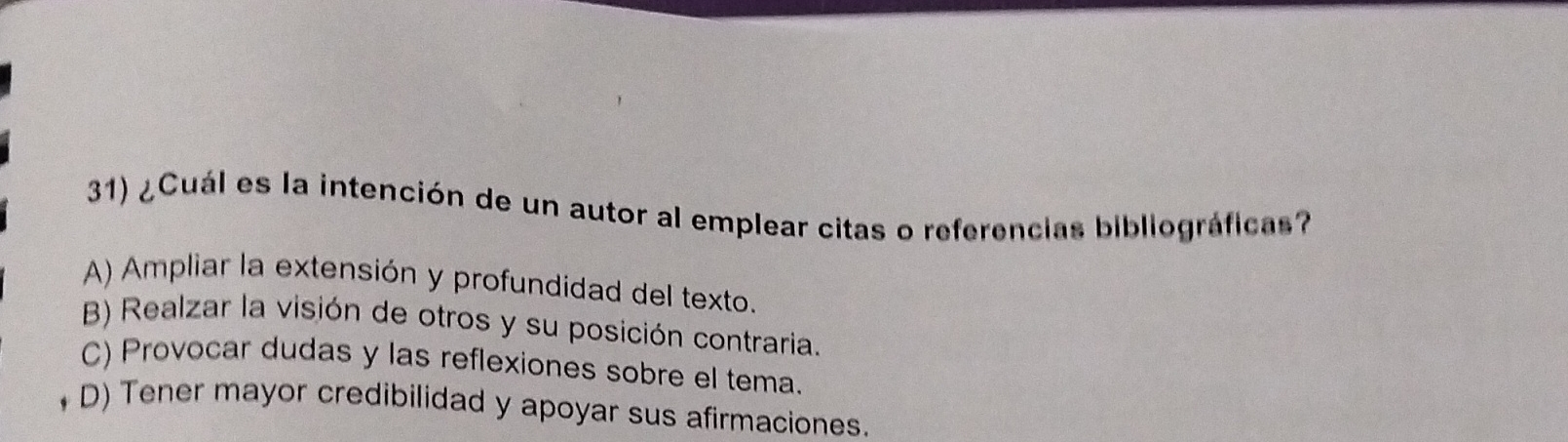 21) Cual es la intencion de un autor al emplear
