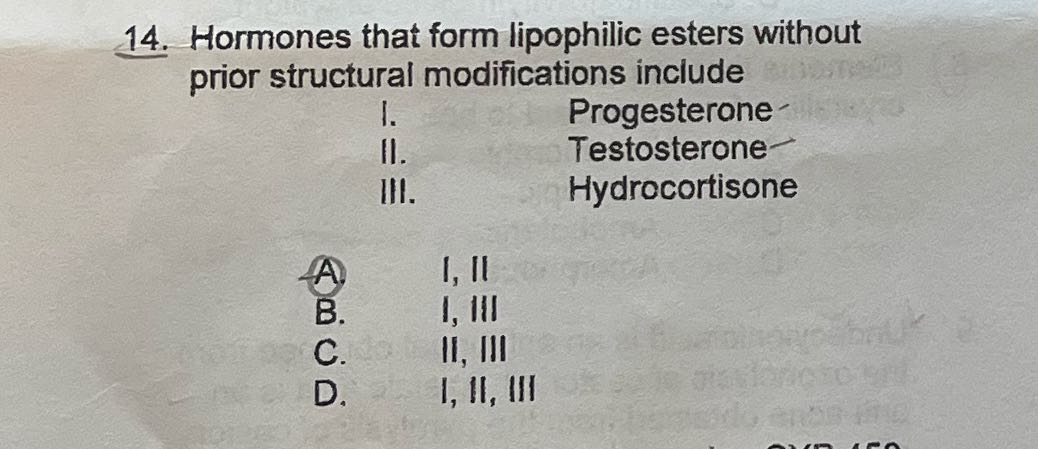 what is the answer? 14. Hormones that form