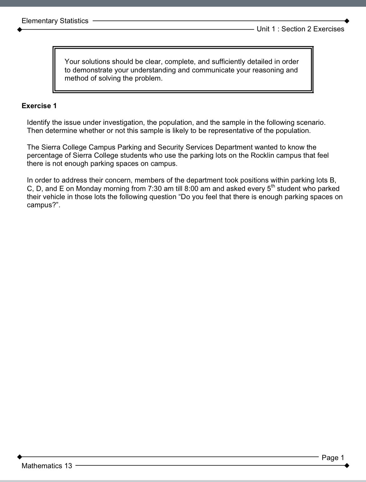 Answer statistics math Elementary Statistics. _
