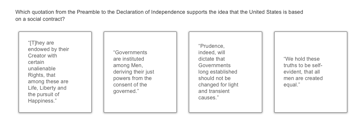 answer \"[T]hey are endowed by their Creator with