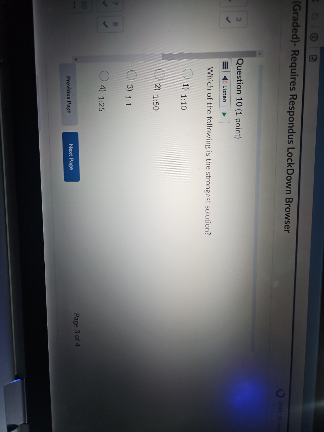 (Graded)- Requires Respondus LockDown Browser