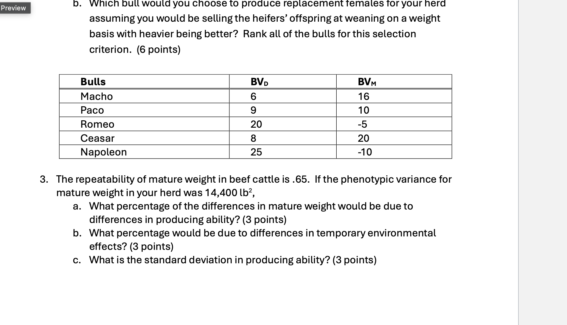 Homework 3 Due: June 9, 2025 @ 10pm 30 points 1.