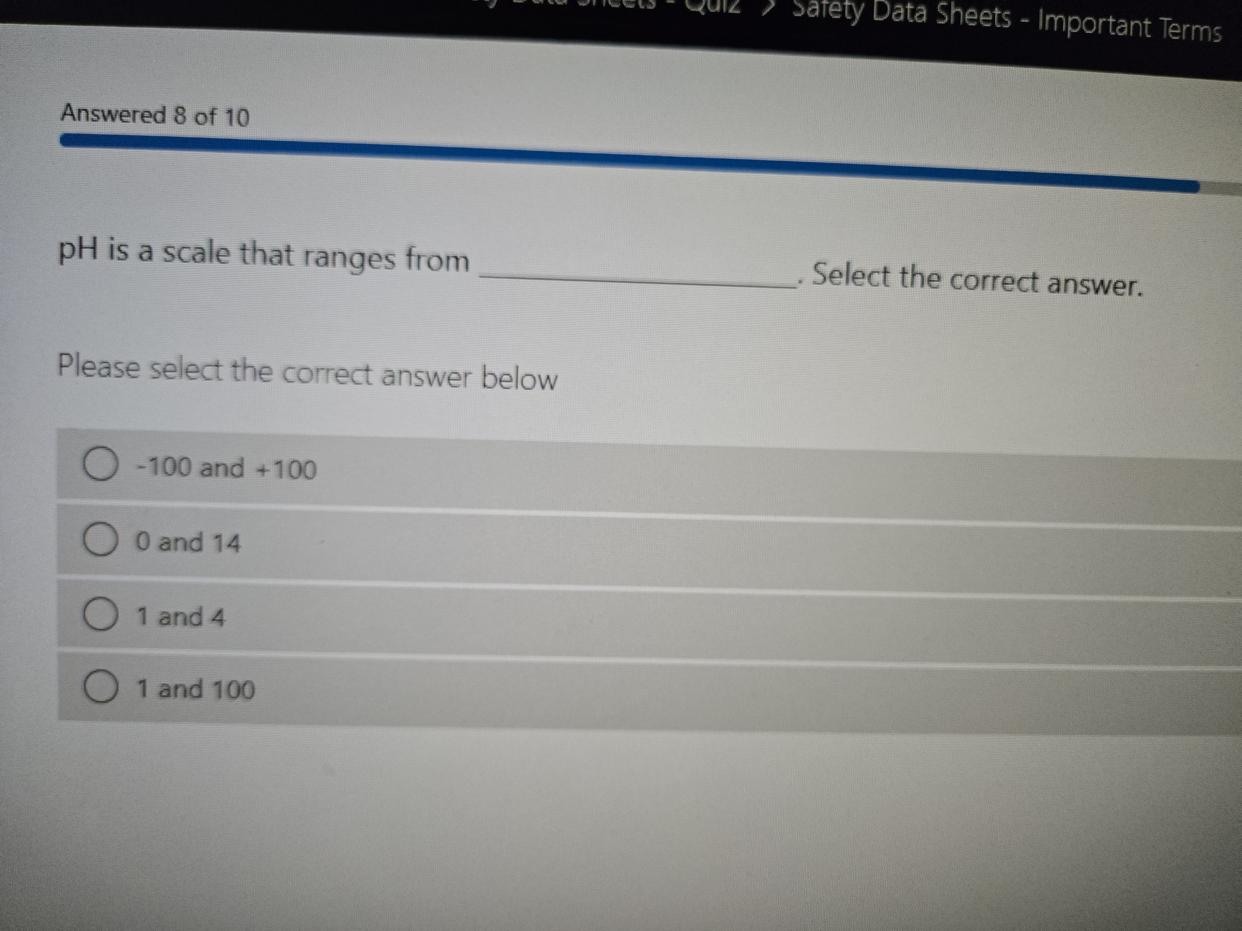 answer Safety Data Sheets - Important Terms