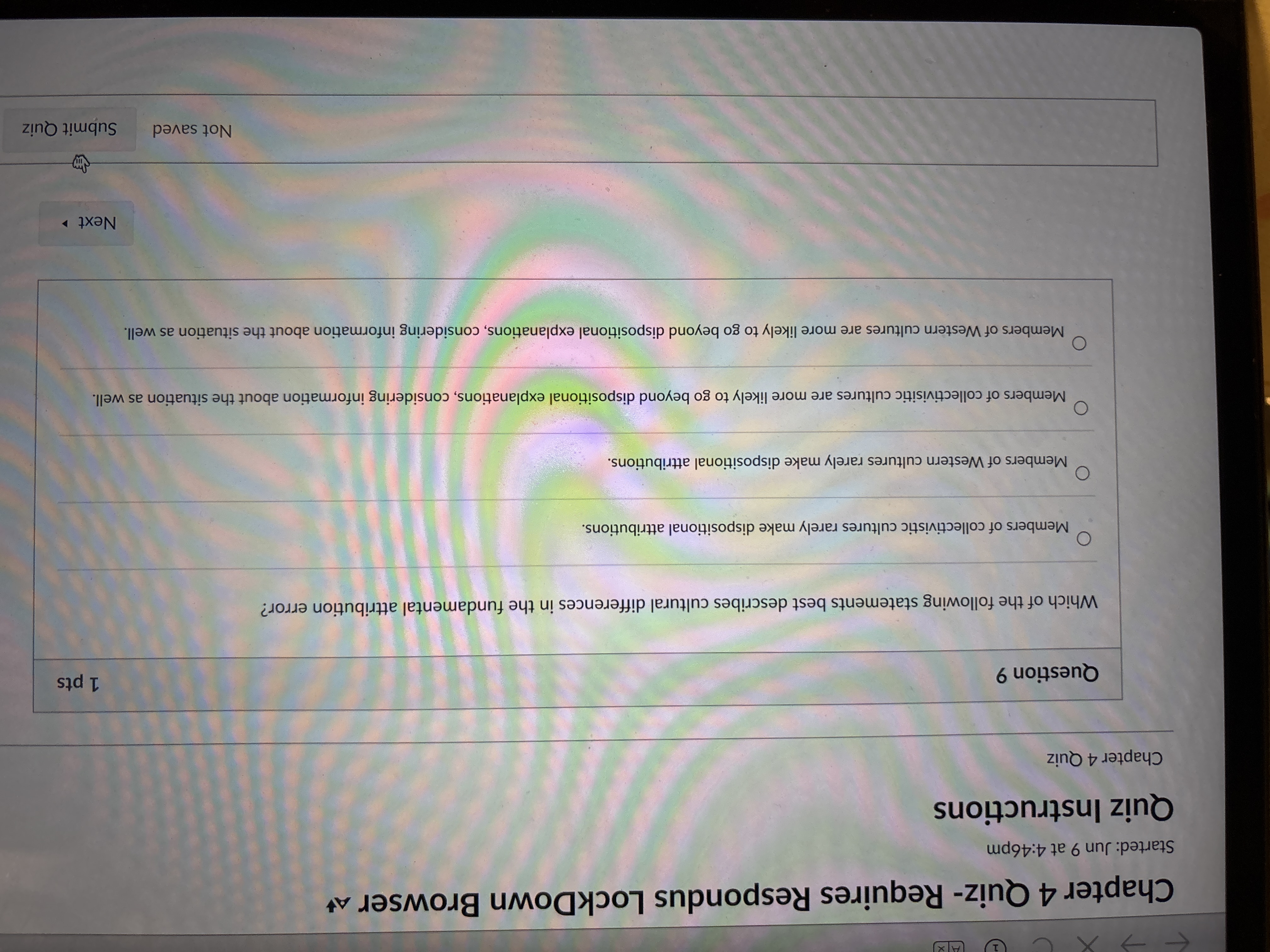 answer Chapter 4 Quiz- Requires Respondus