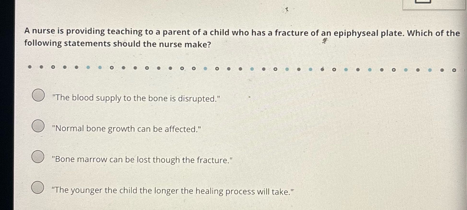 A nurse is providing teaching to a parent of a