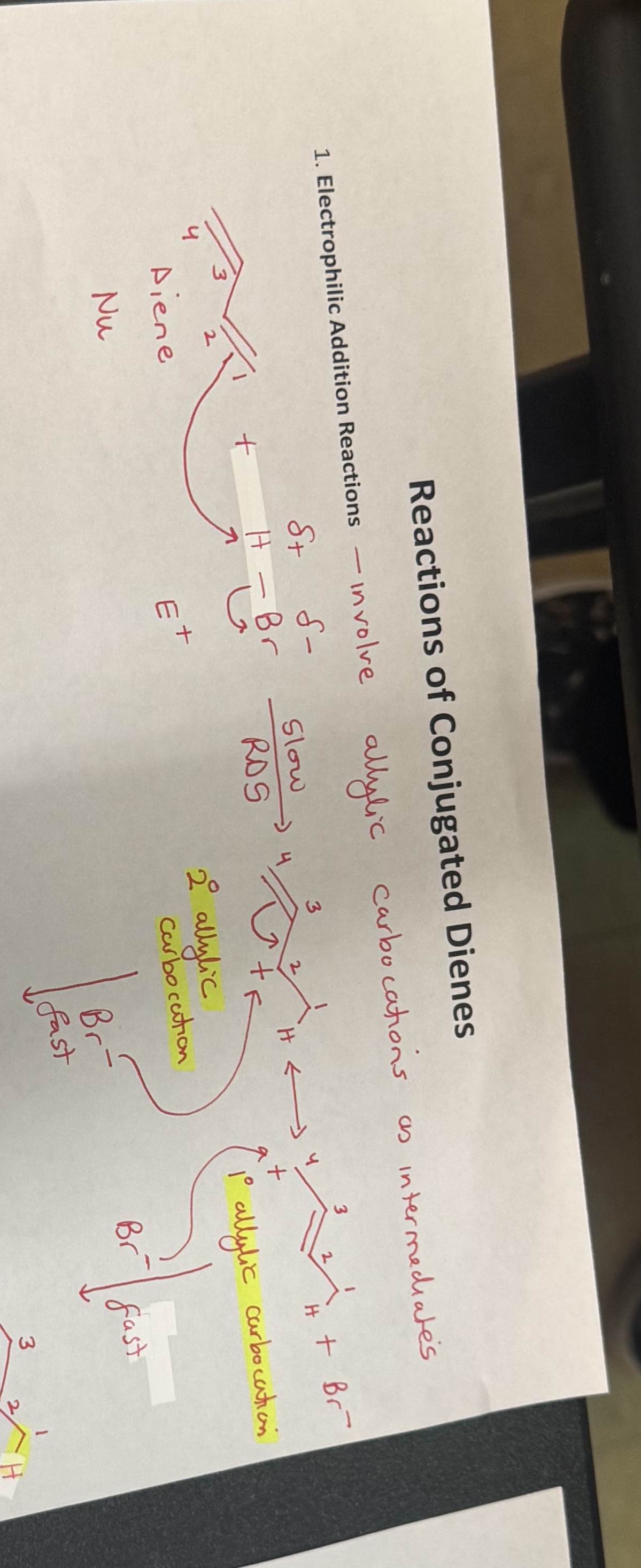 Why did we move the double bond from in between
