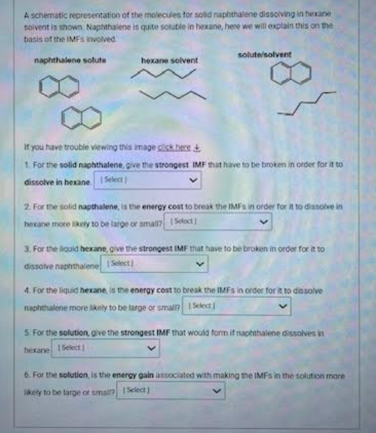 solve A schematic representation of the molecules