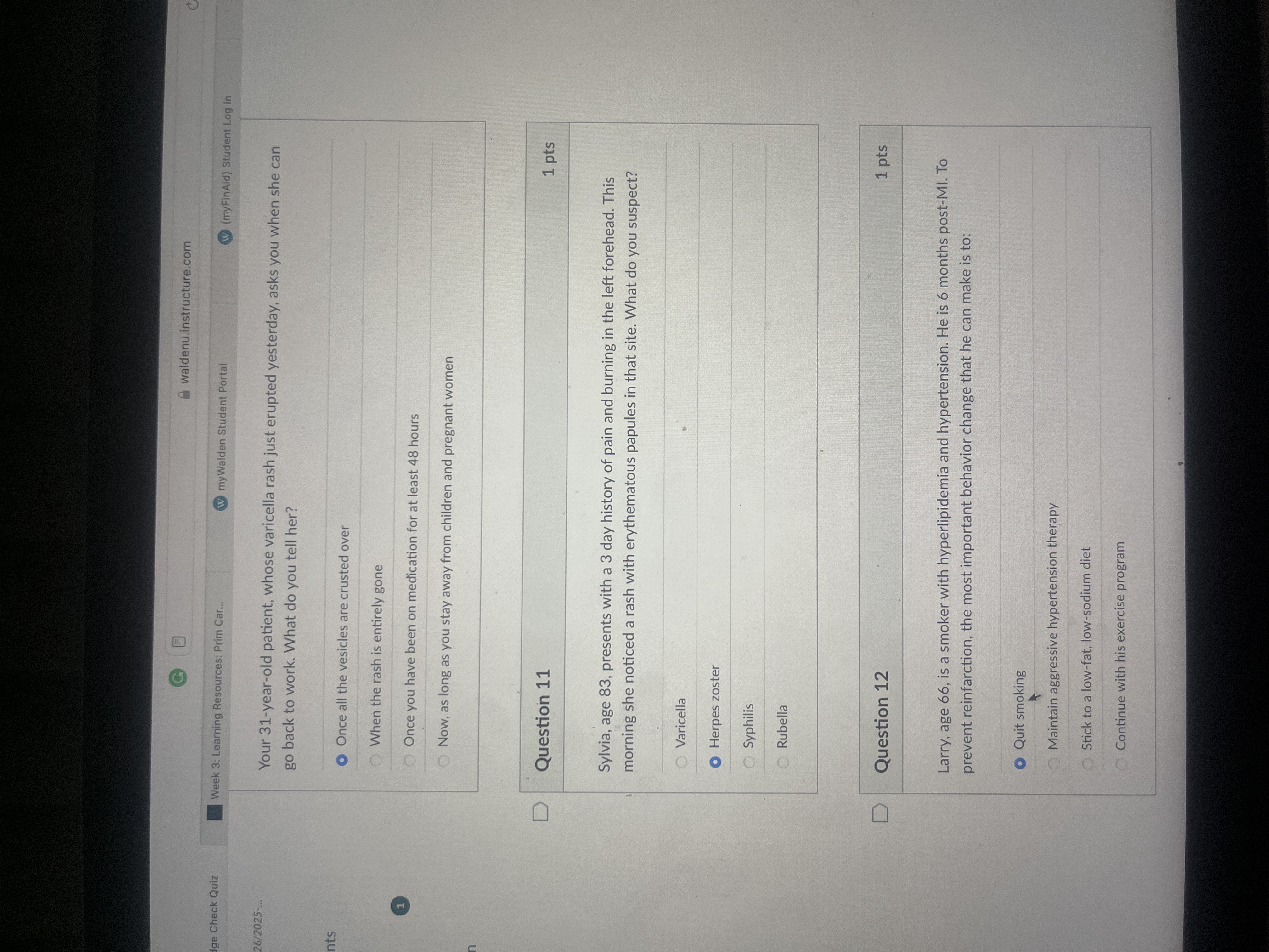 Answer waldenu.instructure.com Ige Check Quiz
