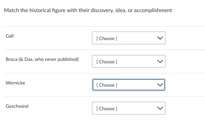 put correct answers for all Match the historical