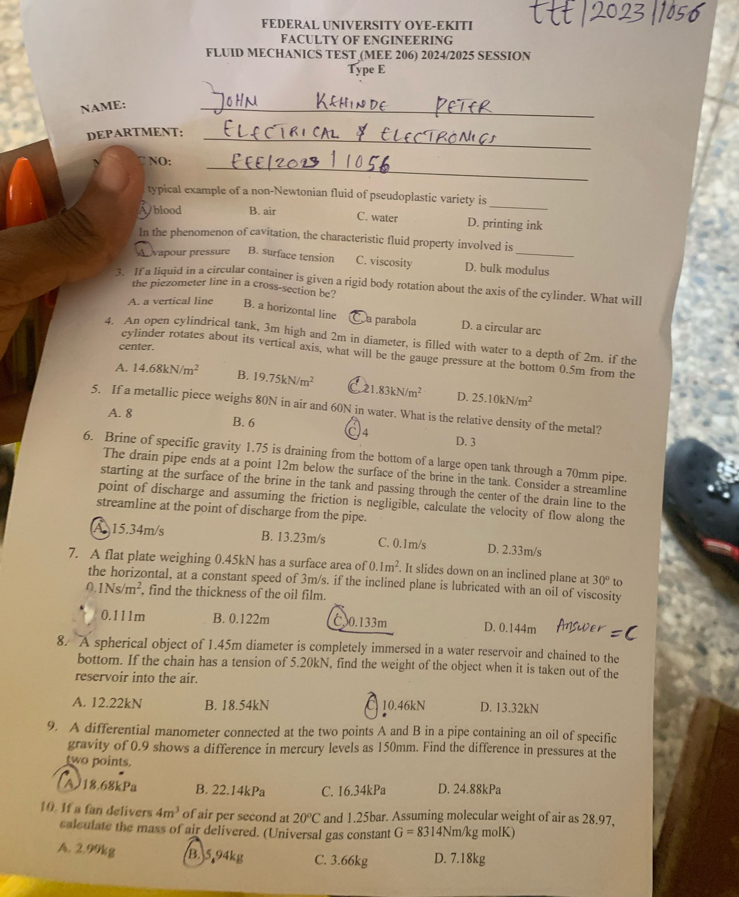 ttt /2023/1056 FEDERAL UNIVERSITY OYE-EKITI