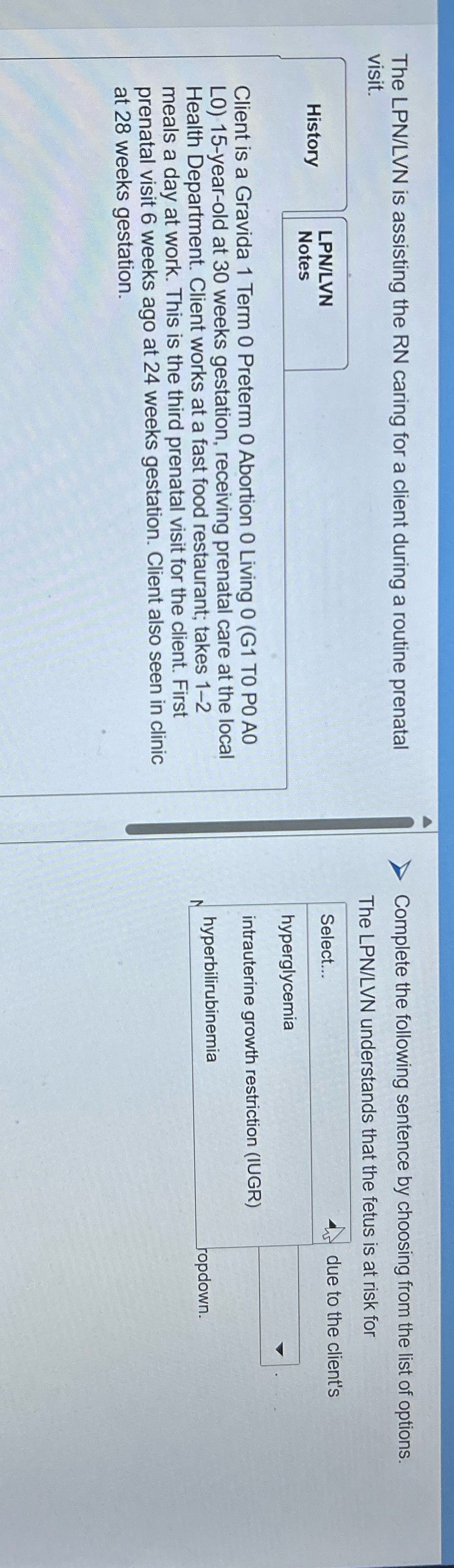 The LPN/LVN is assisting the RN caring for a