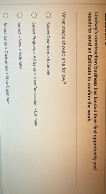 Lindsay's construction business has landed their