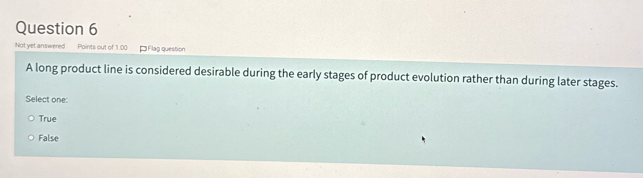 Question 6 Not yet answered Points out of 1.00