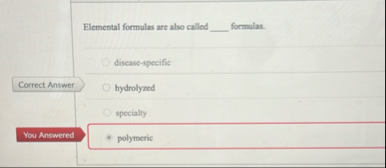 Elemental formulas are also called q , formulas.