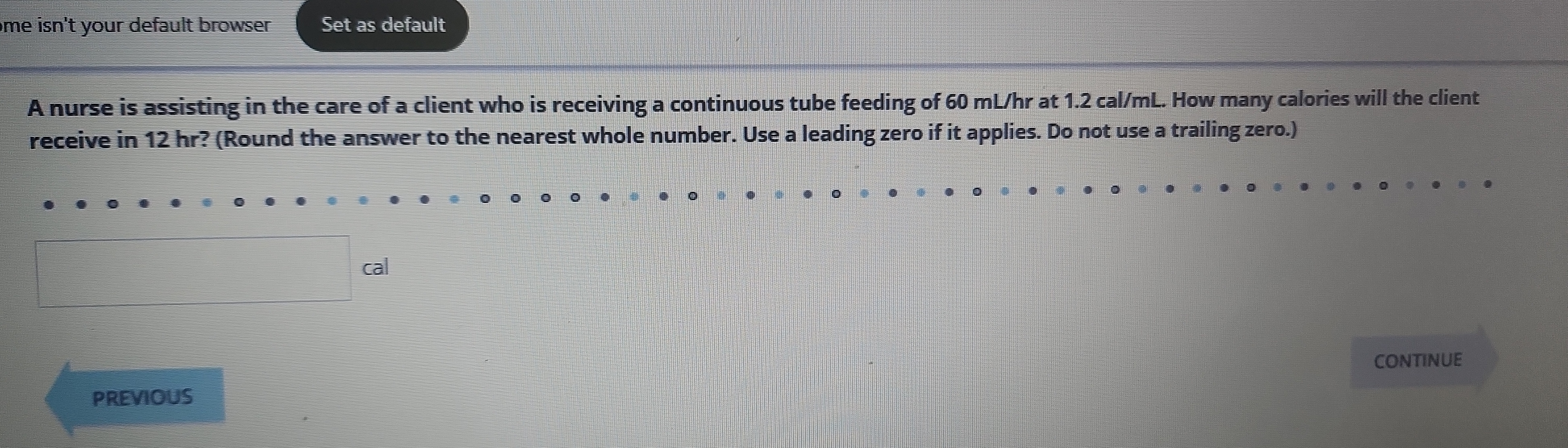 me isn't your default browser Set as default