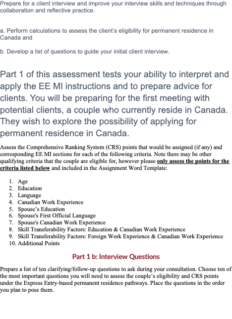 Prepare for a client interview and improve your