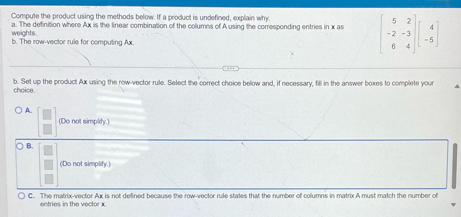 Compute the product using the methods below. If a