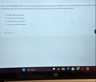 Phil needs $ 5 0 0 , 0 0 0 in life insurance