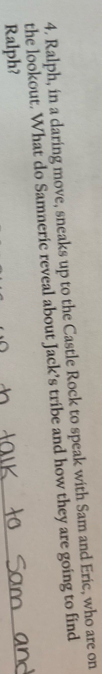 4, Ralph, in a daring move, sneaks up to the