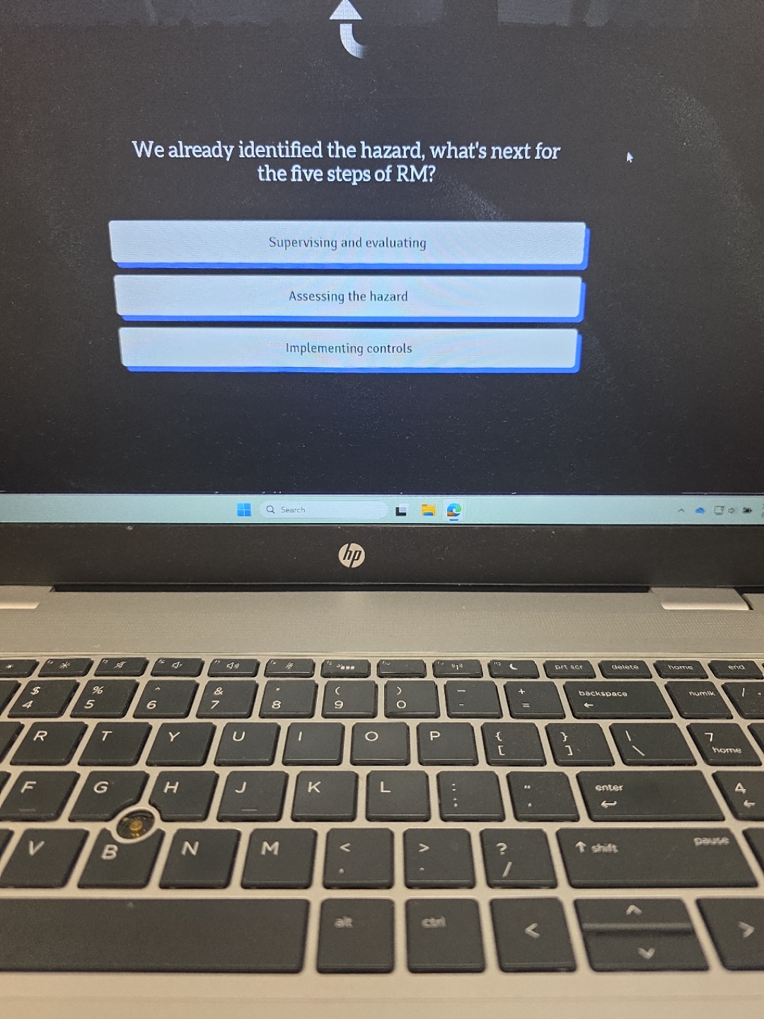 We already identified the hazard, what's