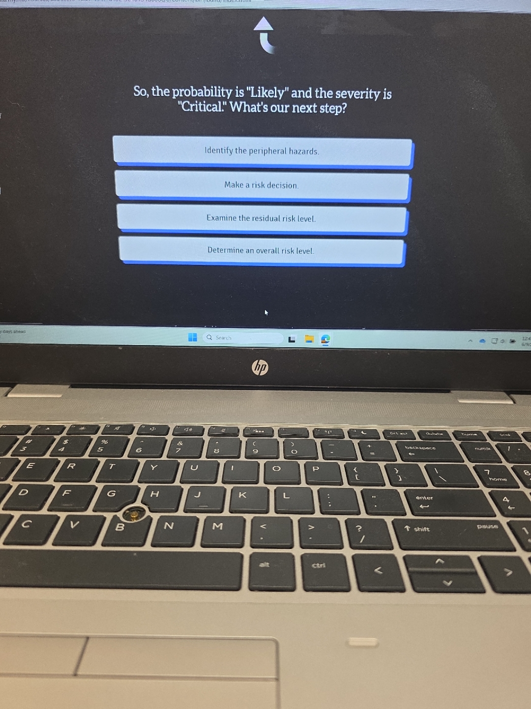 So, the probability is "Likely" and the severity