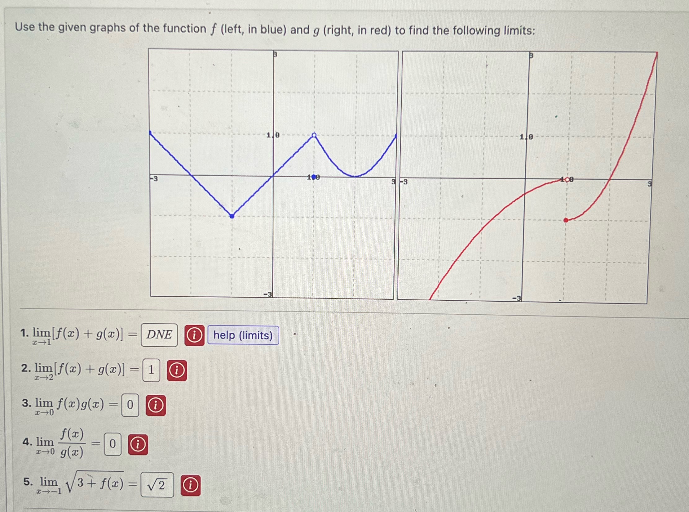 I am having trouble solving these limits
