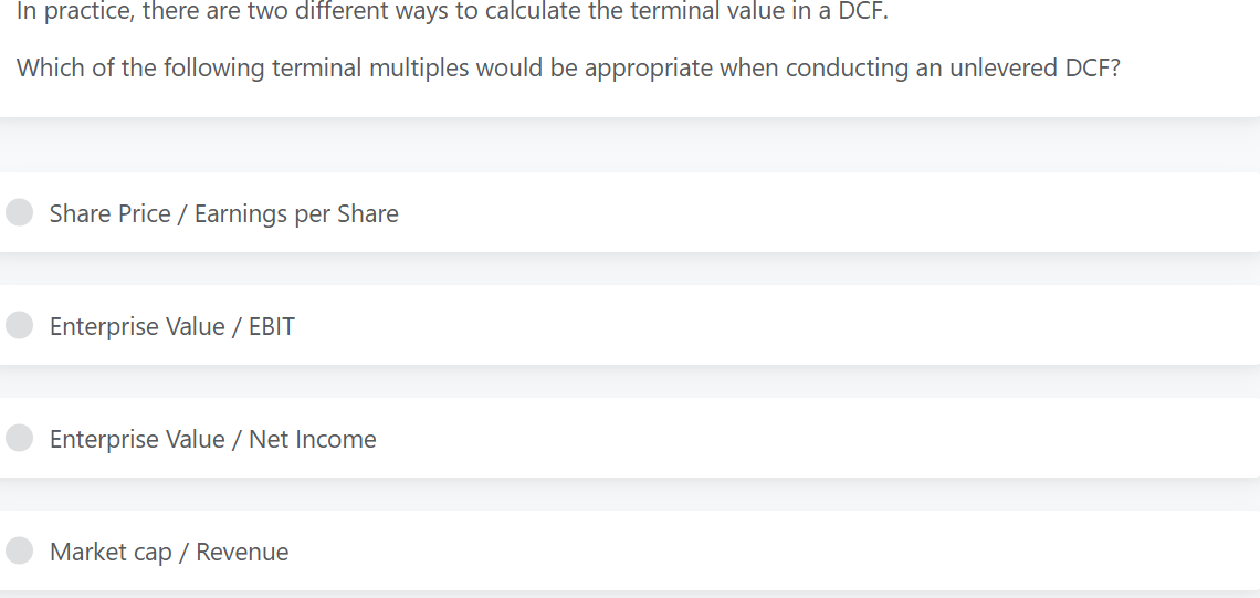 a In practice, there are two different ways to