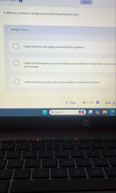 A difference between hedge funds and mutual funds