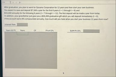 C l 1 After graduation, you plan to work for