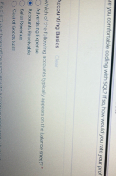 re you comfortable coding with SQL ? If sa , how