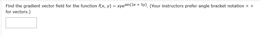 Find the gradient vector field for the function f