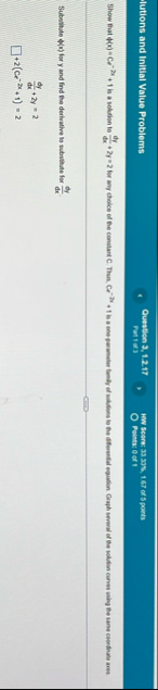 tutions and Initial Value Problems Outation 3 , 1