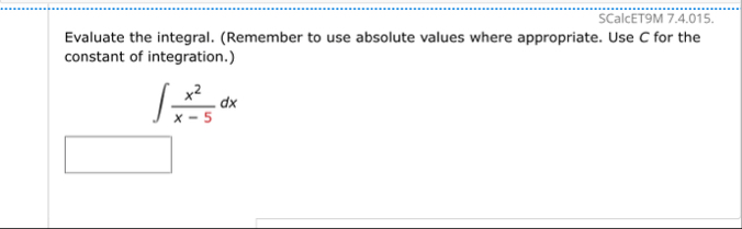 SCalcET 9 M 7 . 4 . 0 1 5 . Evaluate the