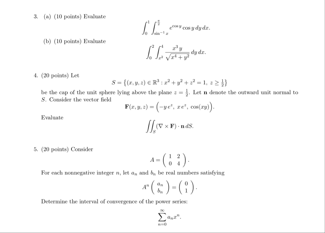( a ) ( 1 0 points ) Evaluate 0 1 s i n - 1 x 2 e
