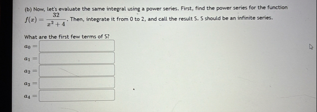 ( b ) Now, let's evaluate the same integral using