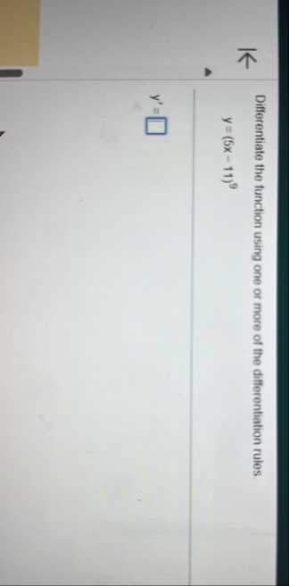 Differentiate the function using one or more of