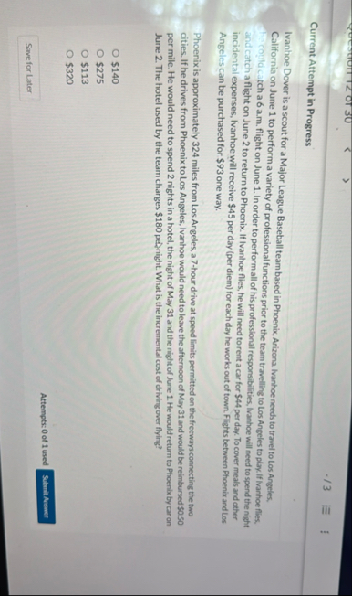 Current Attempt in Progress Ivanhoe Dover is a