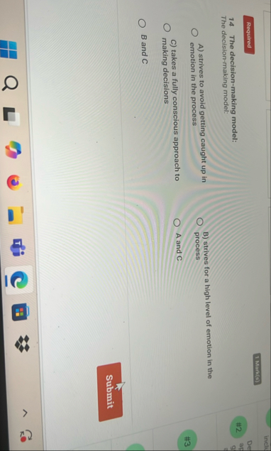1 Mark ( o ) 1 4 The decision - making model: The