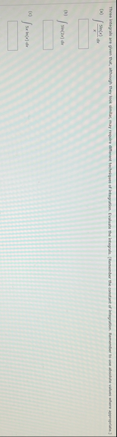 ( a ) s i n ( x ) x d x ( D ) s i n ( 2 x ) d x (