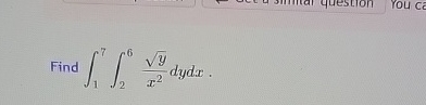 Find 1 7 2 6 y 2 x 2 d y d x .