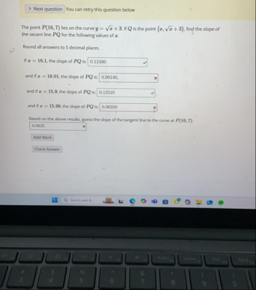 fou can retry this question below The point P ( 1