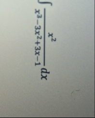 x 2 x 3 - 3 x 2 3 x - 1 d x