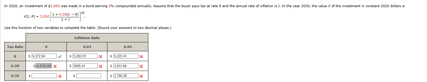 V ( I , R ) = 3 , 0 0 0 [ 1 + 0 . 0 6 ( 1 - R ) 1