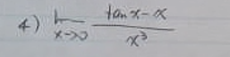 lim x 0 t a n x - x x 3
